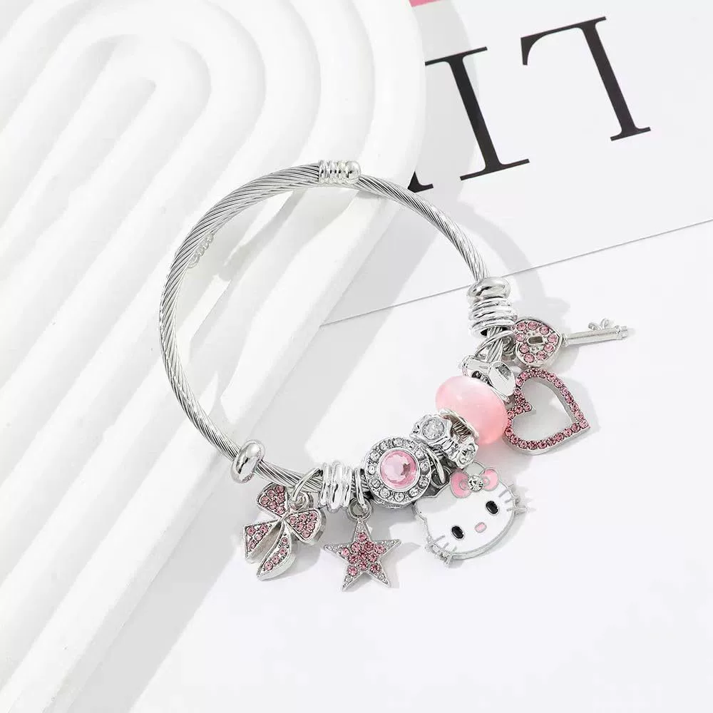 (跨境贸易), hello kitty, милая браслет, карнавальные украшения в стиле моды, стиль, DIY