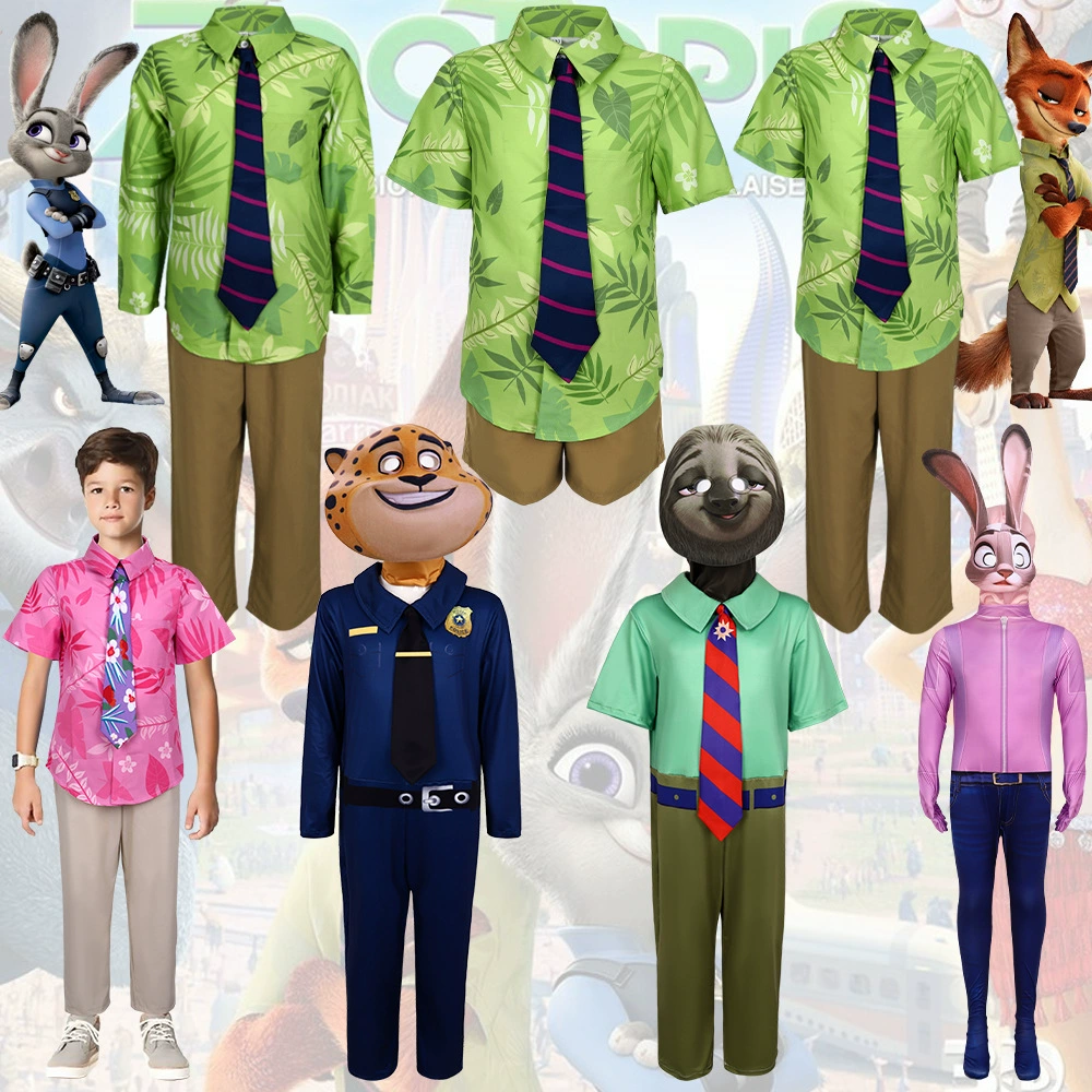 В наличии Детский костюм для косплея «Зверополис 2» Ник Лис, комплект Ника Лиса, комплект Джуди