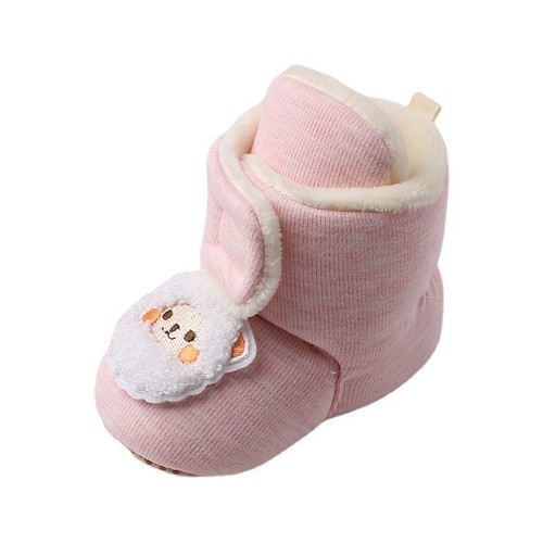 Winter Baby Cotton Fleece Thick Soft Sole Shoes Toddler Non-Slip Lerning to Walk Shoes 167