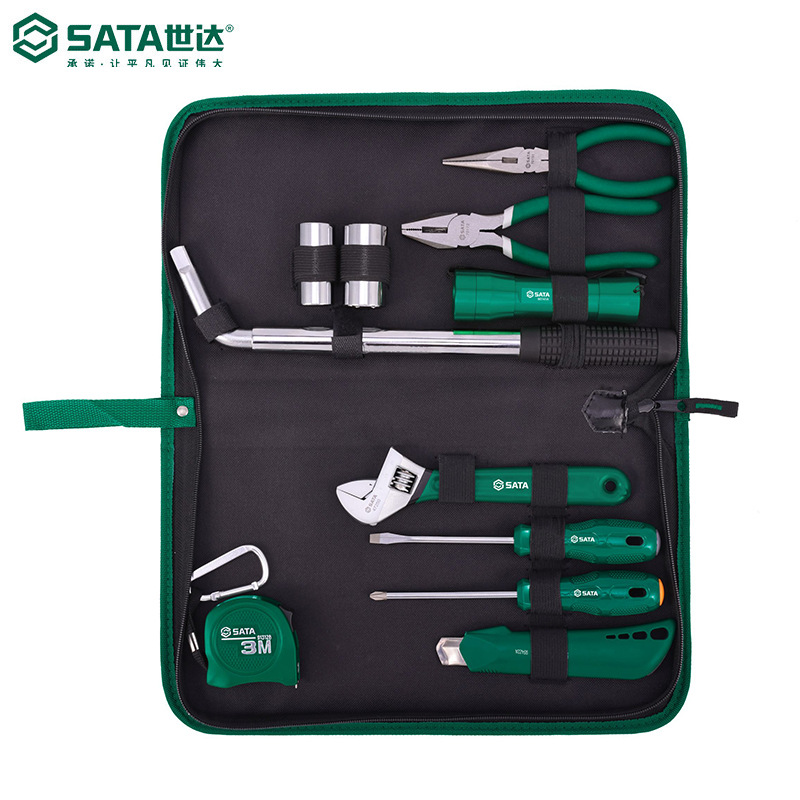 世达（SATA）家用工具套装11件随车工具组套五金工具套装06011