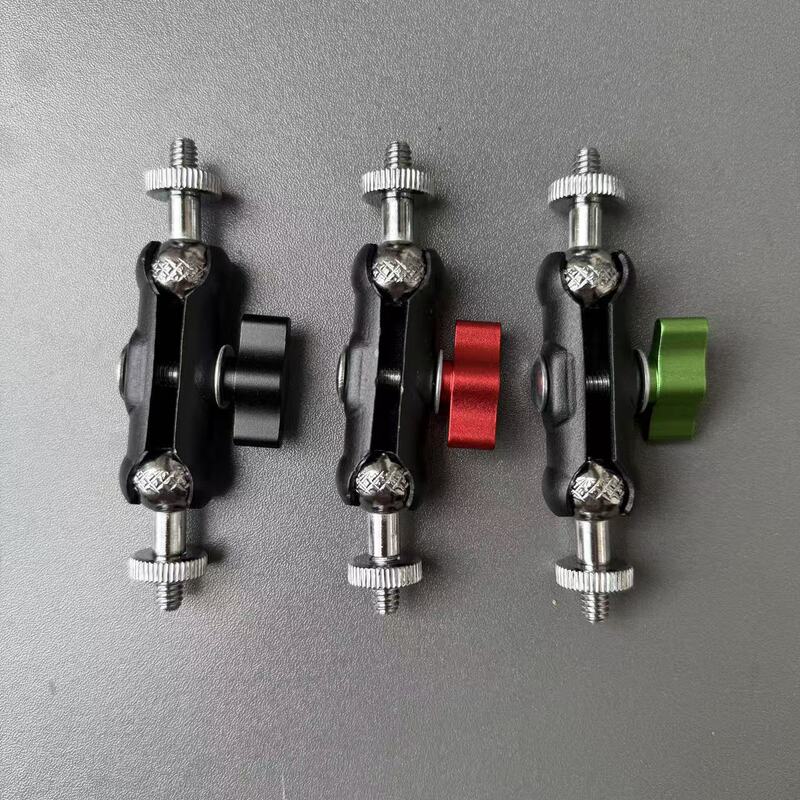 Metal Pea-Shaped Bracket 1/4 Sports Camera Accessories Cycling Phone Holder Fixed Shooting Bracket Universal Joint 360 Metal Pea-Shaped Bracket 1/4 Sports Camera Accessories Cycling Phone Holder Fixed Shooting Bracket Universal Joint 360
