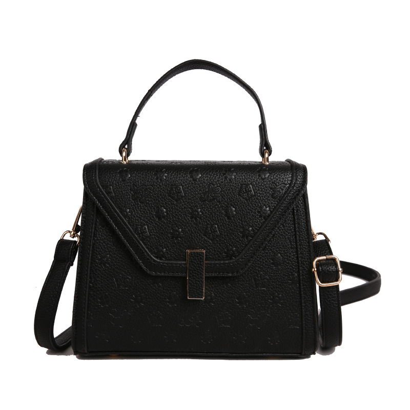 Bolso de textura transfronteriza 2025 verano nuevo bolso femenino retro patrón de lichi bolso de hombro bolso de mensajero en relieve de moda