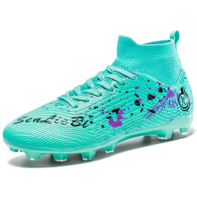 Nuevos zapatos de fútbol para hombres y mujeres con clavos largos zapatos de fútbol juveniles zapatos de entrenamiento antideslizantes un cabello