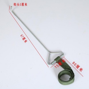 Special hook for lifting glass, necessary artifact for doors and windows on construction site, glass lifting tools, manhole cover hook and hook