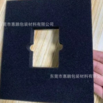 工艺品海棉内衬包装 黑色海棉异型材料工厂海棉爆破加黑加密海绵