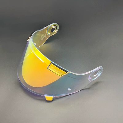 Dəbilqə (Kaska) aksesuarları Electroplated Mirror Retro Full-Face Helmet - aurora-red