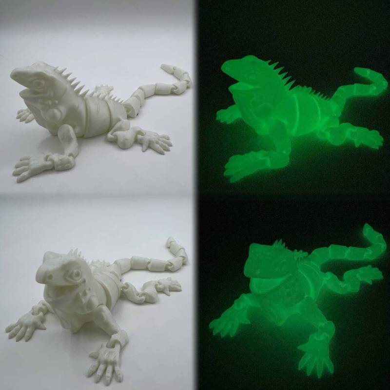 跨境3D打印仿真蜥蜴动物模型手办多关节工艺品摆件创意模型礼物|undefined
