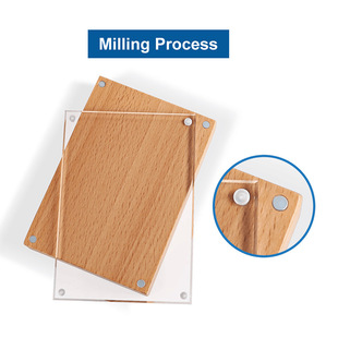 Factory Direct Supply Label Price Display Card Horizontal and Vertical Billboard Beech Wood Price Tag Vertical Introduction Card