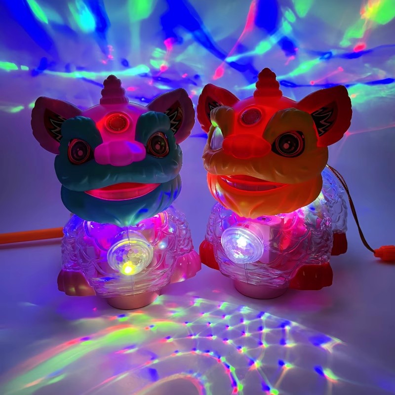 透明齿轮狮子灯笼