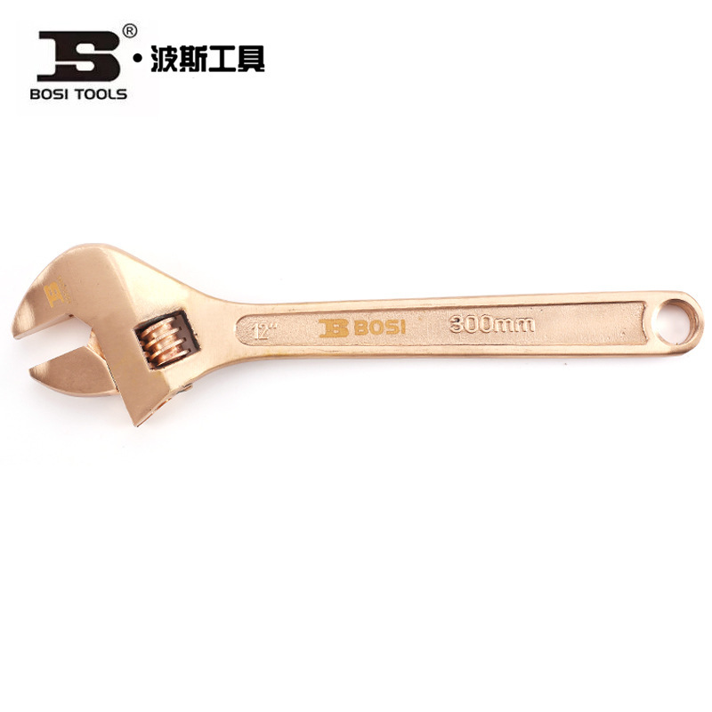 波斯工具防爆活扳手 BS610001 6"/150mm铬钒钢抛光镀铬