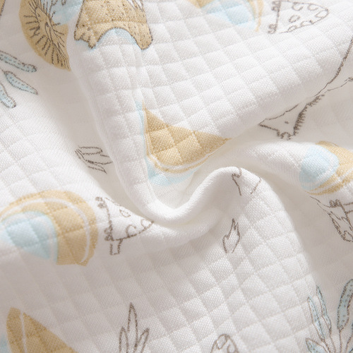 Baby Bodysuit Spring and Autumn Pure Cotton Category A Three-Layer Warm Newborn Baby Romper Set Wholesale for Boys and Girls