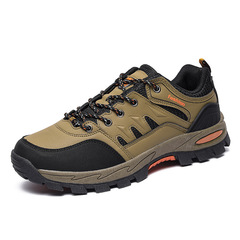 2208 Men's Hiking Shoes Outdoor Shoes Autumn/Winter Low-top Leather Surface Slip-resistant Cross-border Hiking Off-road Leisure Sports Shoes