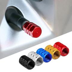 Aluminum alloy valve cap tire valve cap valve cap car tire cap anti-leak 4 pieces