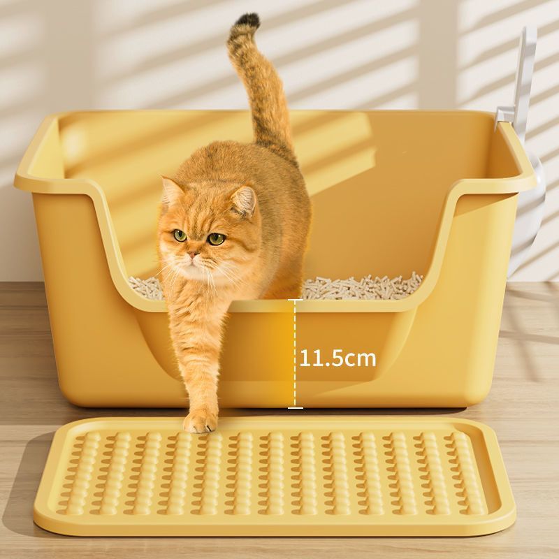 ビッグマック猫トイレ、特大、高さ、飛沫防止、完全オープン、半密閉型メインイアン猫トイレ、特大猫トイレ|undefined
