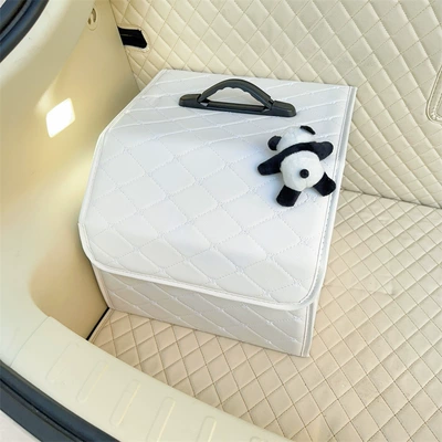 women, Car storage bag/box - panda-white-small-size-storage-box