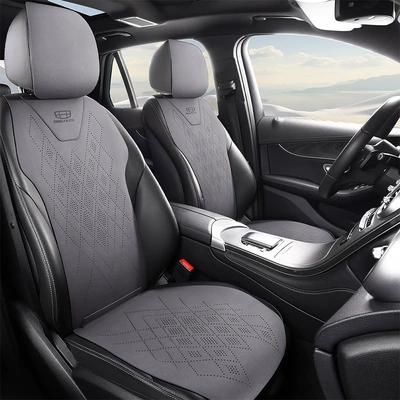 Seat cushion, seat cover Yue L Bo Yue L Star - light-gray-standard-version-2-consecutive-and-passenger-seats-warm-in-winter-and-cool-in-summer-suede-geely-car-series-marking