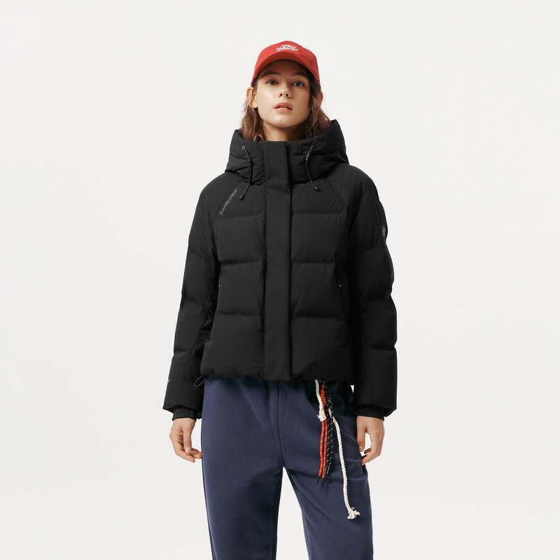 [Same Style as Zhong Chuxi] Tambor Goose down High-Filled down Jacket Women's Short Hooded Warm Tb5550302Z