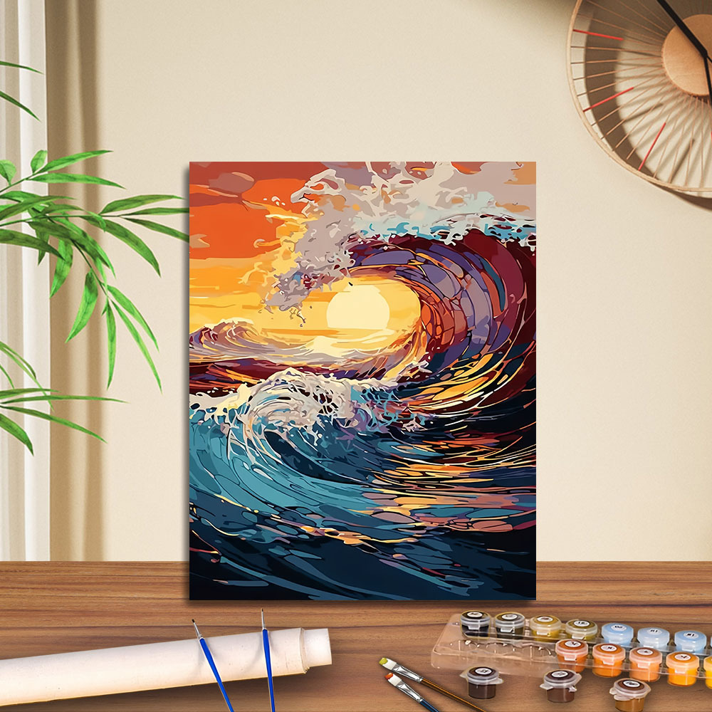 Transfronterizo jitdiy agente de pintura al óleo digital fabricantes al por mayor puestos de pintura al óleo artesanal pintura decorativa Amazon relleno de color