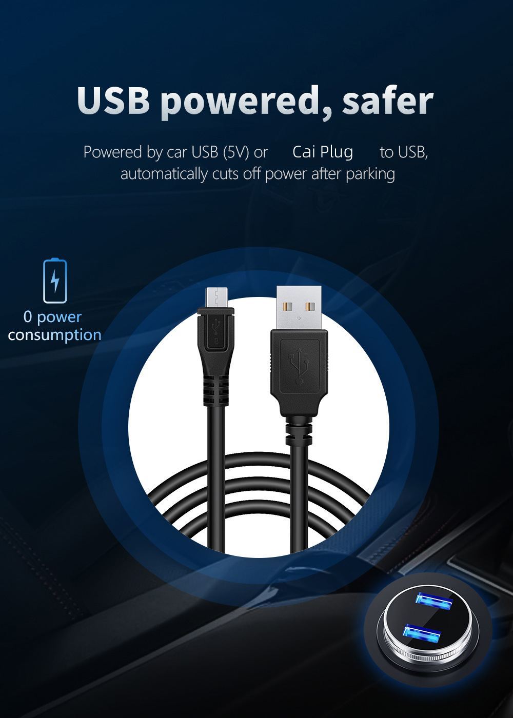 No ghosting HUD head-up display car GPS high-definition USB-powered universal car speedometer altitude date