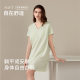 Summer New Lanjing Modal Nightdress Women's Lace V-Neck Short Sleeve Long Nightdress Tencel Women's Antibacterial Home