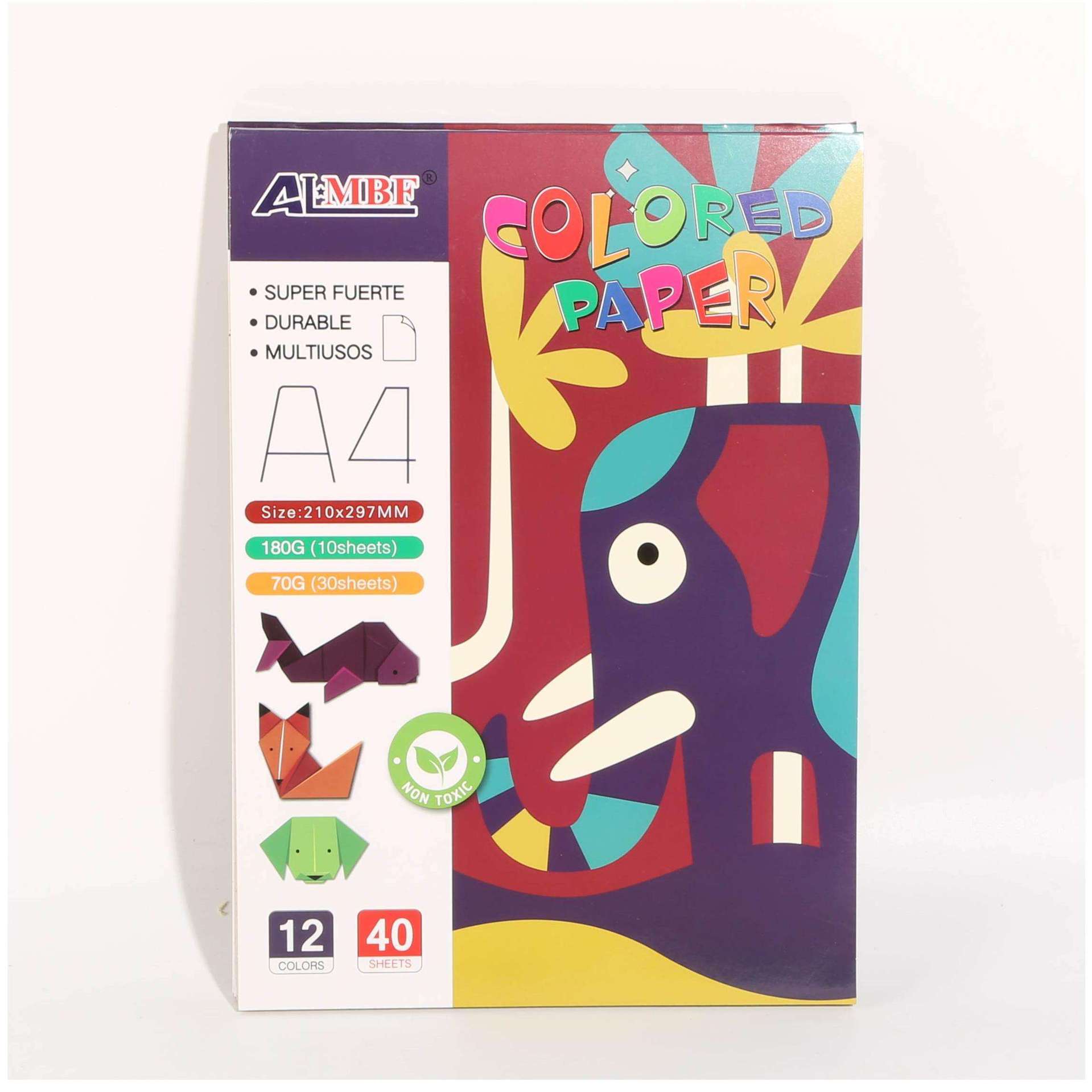 工厂可印logo 彩色卡纸绘画本 手工折纸 16K/8K/A3/A4 彩虹色纸