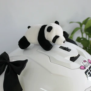 Panda Kukla Dəbilqə Aksesuarları Üst Fərdiləşdirilmiş Bəzəklər Şirin Motosiklet Elektrikli Avtomobil Xizək Aksesuarları