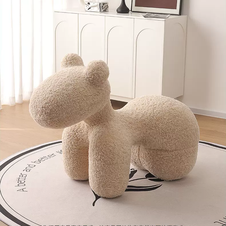 小马椅灰色个性设计感客厅设计师单椅动物座椅沙发大师设计沙发椅