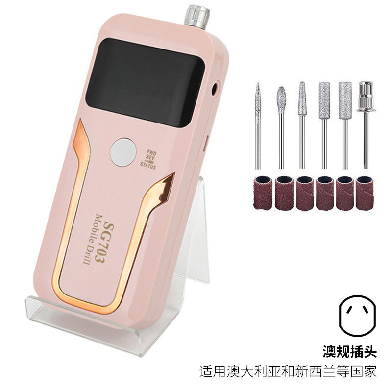 La lijadora de uñas reemplaza el mango de metal 35000RPM rectificador de uñas pulido silencioso y pulido de uñas eléctrico exfoliante