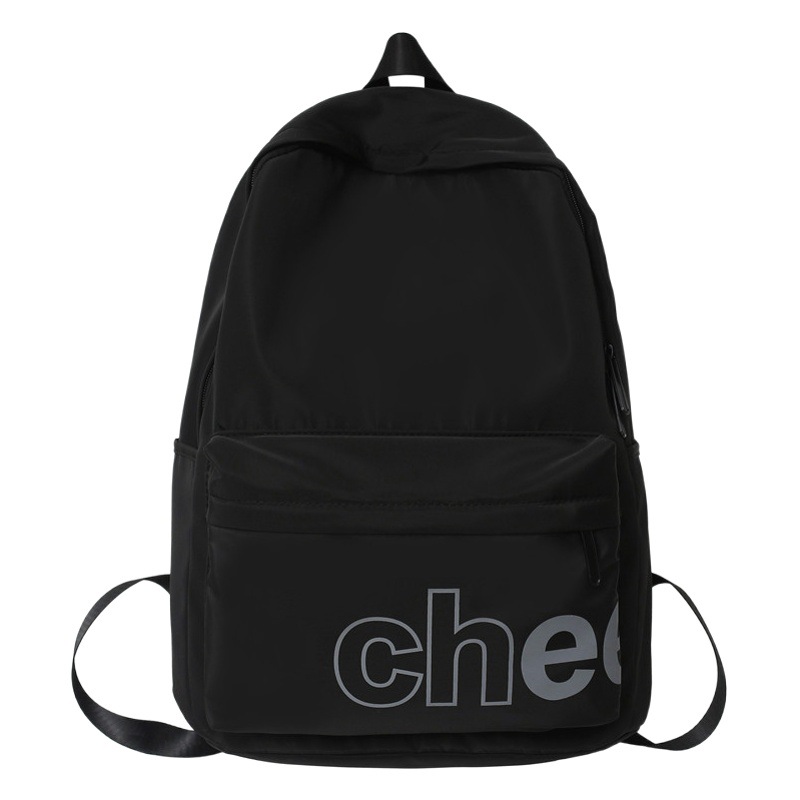 Mochila escolar para hombre, mochila para estudiantes de secundaria y secundaria, mochila para ordenador de gran capacidad para campus de color sólido simple de alta gama para hombre