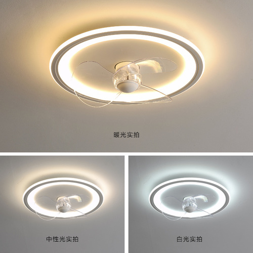 Bedroom fan light ceiling light  new ultra-thin ceiling fan light full spectrum eye protection room light Zhongshan factory