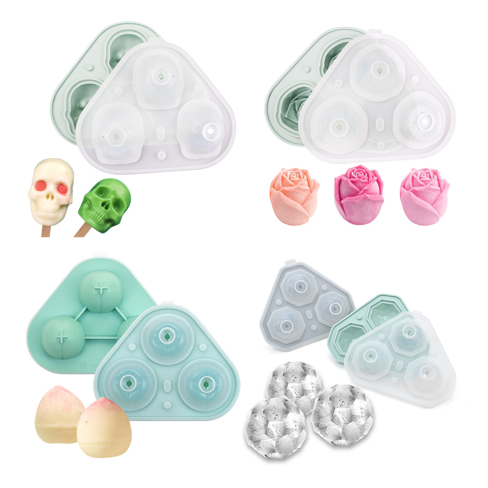 Diamond Rose Mousse Mold, Candle Mold, Soap Mold, Ice Cube Mold, Ice Tray, Ice Ball Maker, Whiskey Ice Bucket
