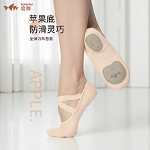 弹力布舞蹈鞋女成人专业芭蕾室内练功防滑猫爪鞋表演软底体操训练