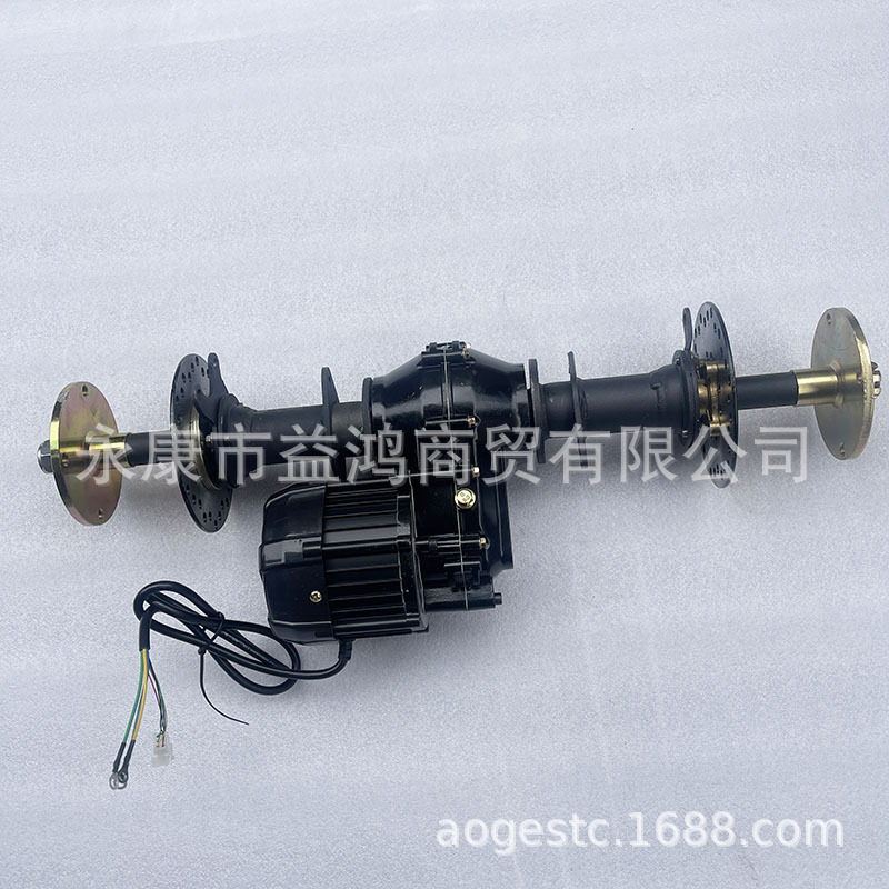 Modified Electric Foot Brake Four-Wheel Go-Kart Atv Differential Rear Axle 48V/60V Motor Black Half Shaft Rear Axle