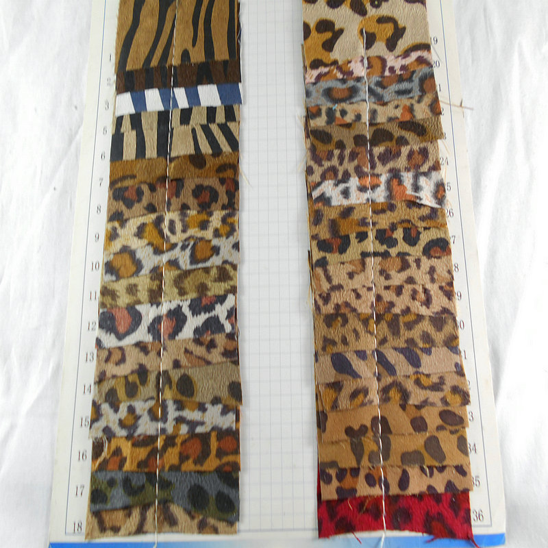 布底仿皮绒印豹纹豹点斑马纹大豹纹面料鸡皮绒仿烫金豹纹服装面料