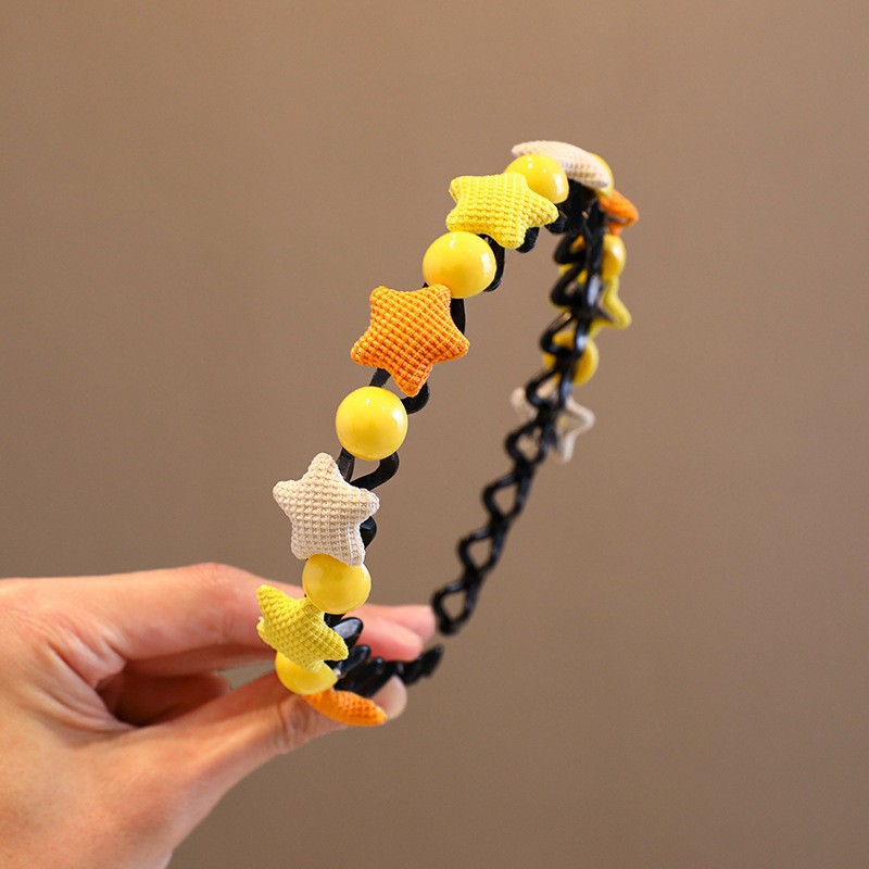 2023 nueva banda para el cabello de las niñas artefacto de cabello roto para niños horquilla de verano cabello antideslizante presionando diadema clip para el cabello de las niñas tocado