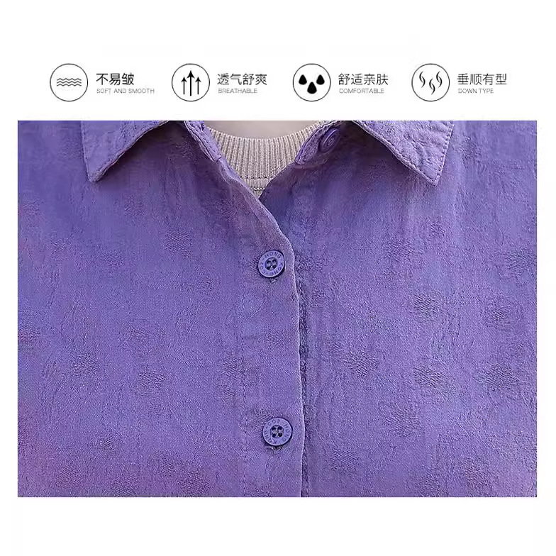 おばあさんの夏服のシャツの7分袖の上着の中で高齢者のお母さんのシャツのスーツのおばあさんの服|undefined