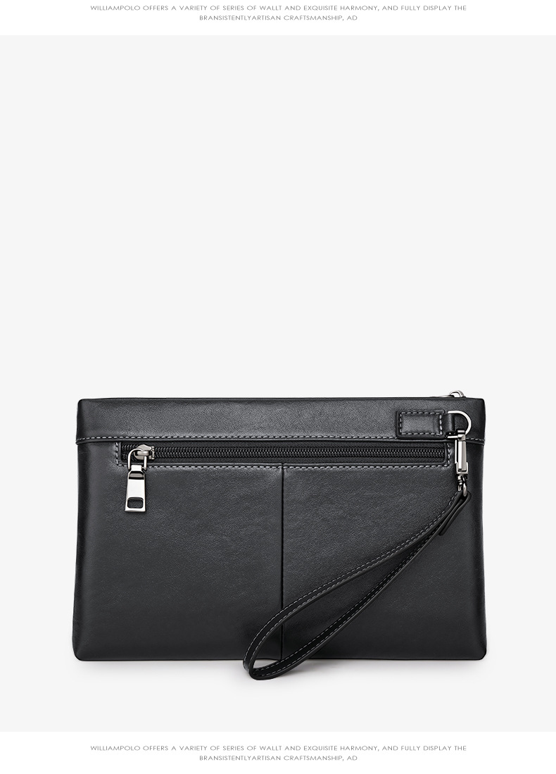 Túi clutch nam da thật Emperor Paul dung tích lớn phong cách thời trang, phong bì công sở chi tiết 12