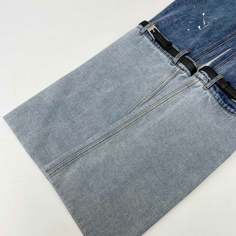 Title 4, Dames Jeans met Contrasterende Kleuren Patchwor...