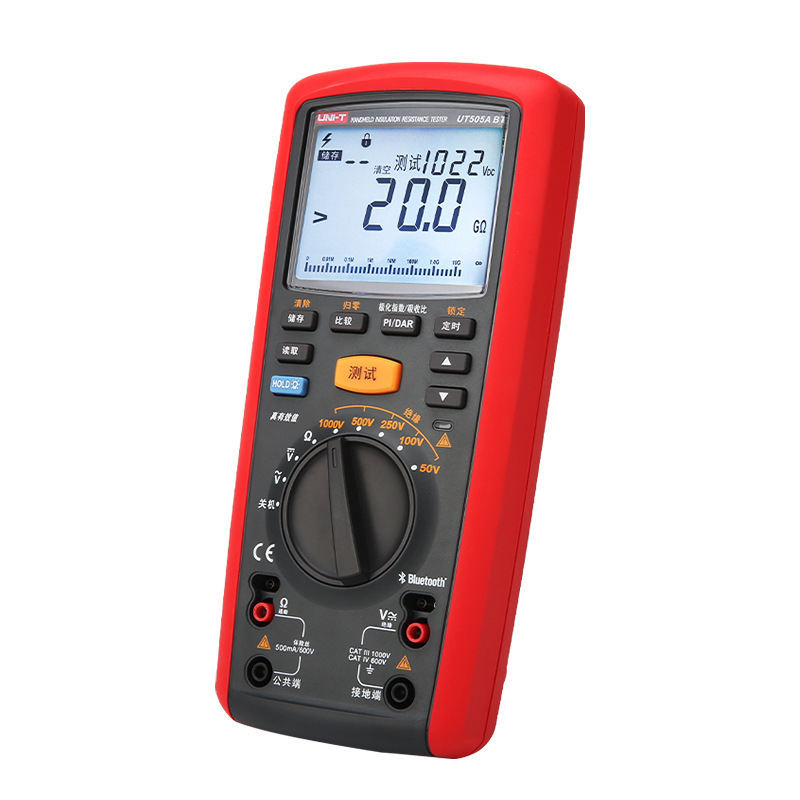 优利德工业品手持式绝缘电阻测试仪UT505A BT电气设备维修兆欧表