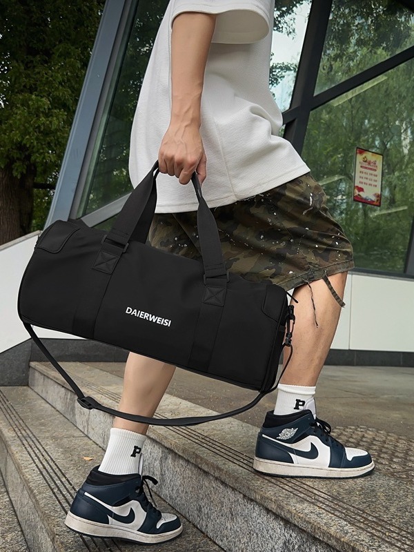 Bolsa de viaje corto de gran capacidad bolsa de entrenamiento de baloncesto bolsa de entrenamiento de almacenamiento simple bolsa de equipaje neutral