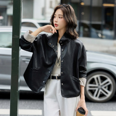 海宁真皮皮衣女2025新款时尚立领机车服女士显瘦百搭小个子外套潮