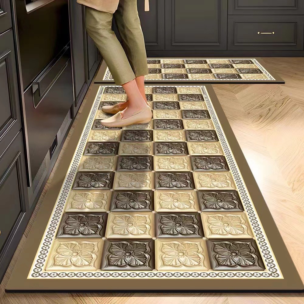 Diatom Mud Kitchen Floor Mats, Carpets, Oil-Proof Floor Mats, Home Kitchen Stain-Resistant, Water-Absorbing and Oil-Absorbing Mats, Door Entry Carpets