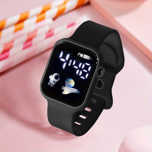 Tech-style women's watch, high-value student's simple and fashionable unicorn, waterproof astronaut electronic watch, children's watch
