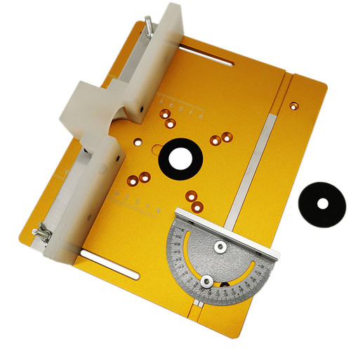 C8 woodworking aluminum alloy flip-chip panel, trimming machine panel, woodworking bench, sinking table, slotted flip-chip panel