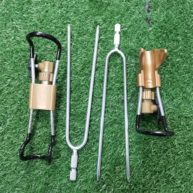 Fishing Rod Holder, Telescopic Rod Support, Universal Ground Insert Pole Rack, Handheld Sea Rod Ultra-Hard Ground Anchor, Simple Frame Stand