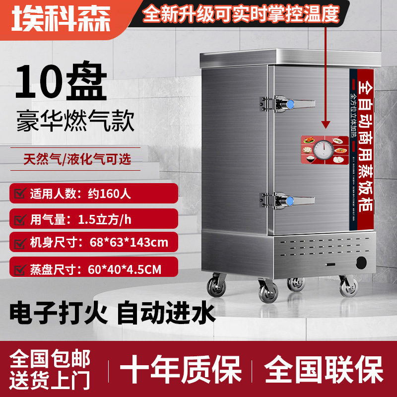 Arroz al vapor comercial vapor eléctrico vapor de arroz de gas vapor de ahorro de energía vapor de arroz eléctrico inteligente arroz al vapor de arroz de doble propósito