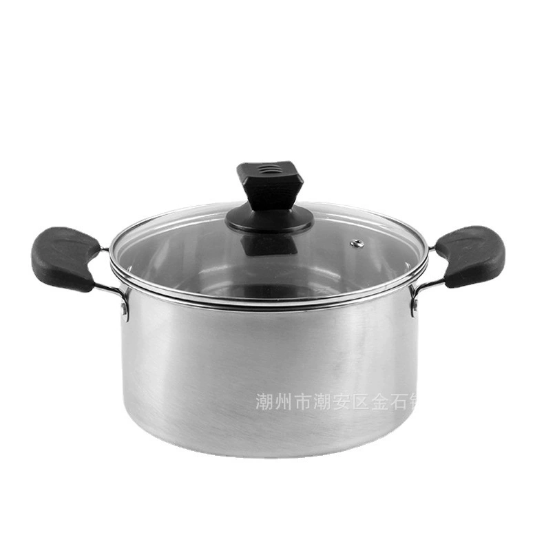 Нержавеющая сталь Cooker набор из двух предметов электрическая ручка перенастроек набор одиноручный кухонный набор для приготовления супа набор кастрюль выход