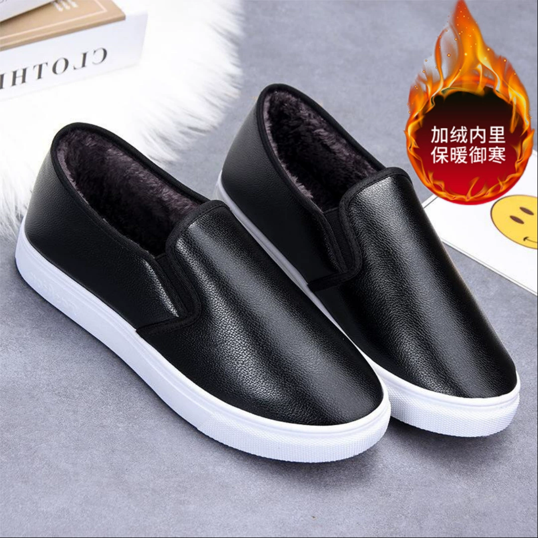 Старая женская обувь на мягкой подошве на флисовой подкладке, новая Нескользящая хлопчатобумажная обувь, Тканевая обувь, повседневная подошва, Пекинская педаль, сухожилия из говядины, мама, зима