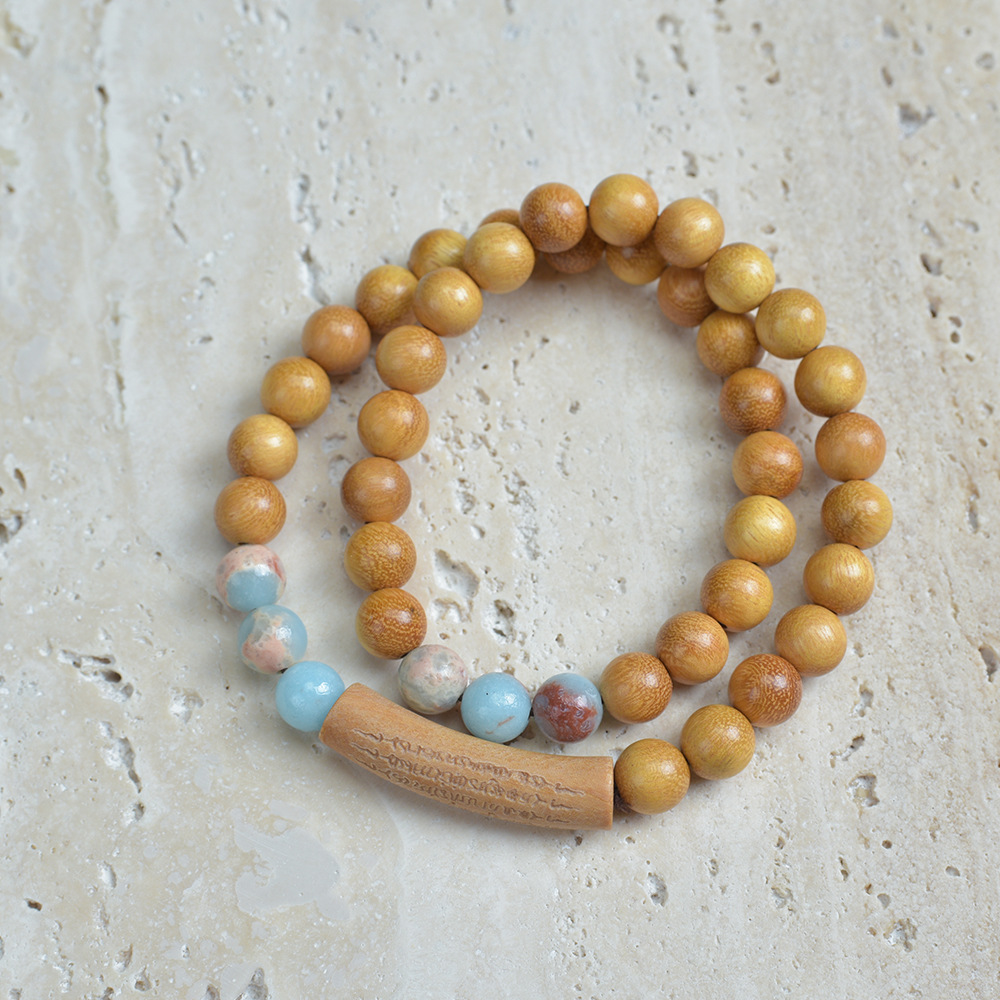 백단 이중 원형 반팔찌