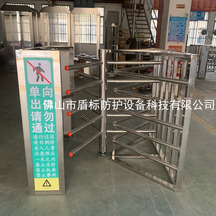 汽车站高铁站火车站入站单向旋转闸机 防逆不锈钢单通道半高转门